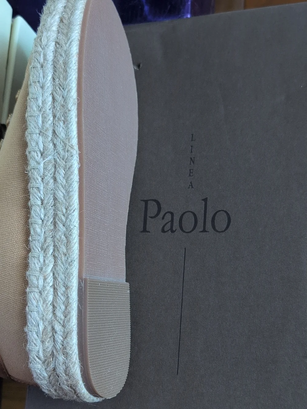 Paolo Casual Espadrille Sneaker in Tan and Cream